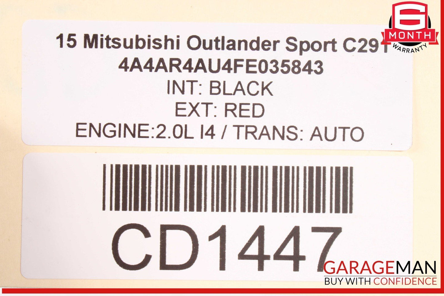11-24 Mitsubishi Outlander Sport Differential Carrier Rear Axle 2.0L 4WD OEM