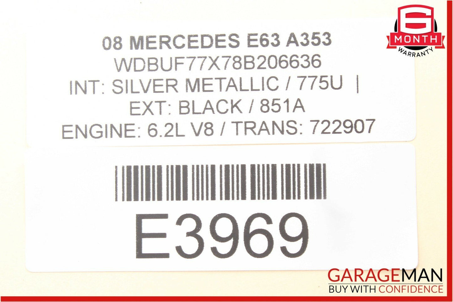 03-09 Mercedes W211 E63 AMG E350 Rear Left Driver Side Door Control Module OEM