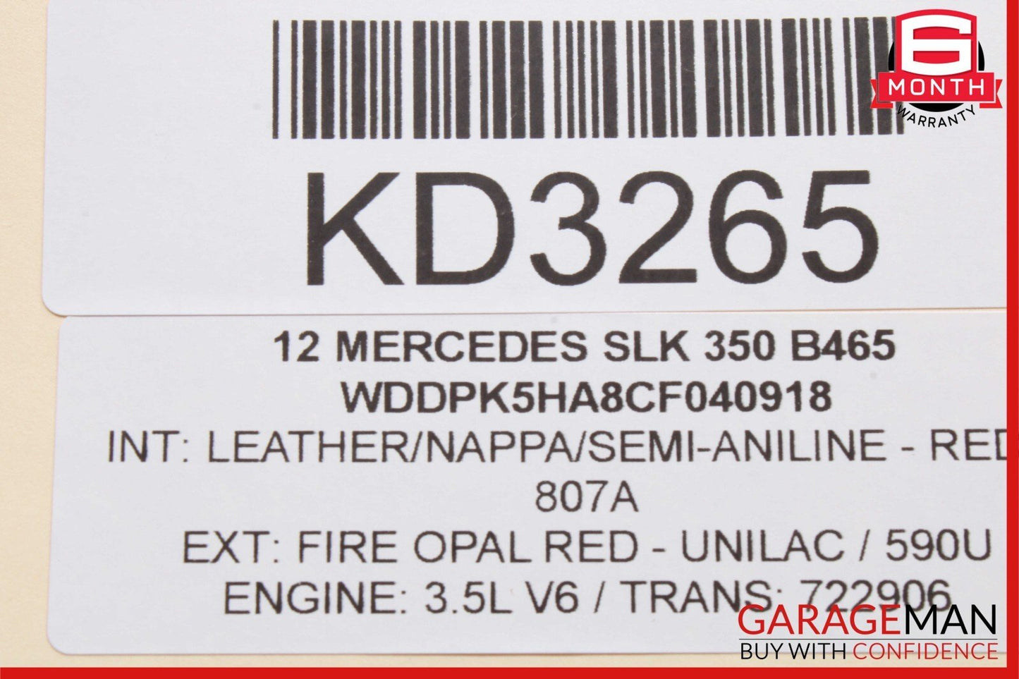 12-16 Mercedes R172 SLK350 SLK250 Rear Fuse Relay Box Module 1729060205 OEM