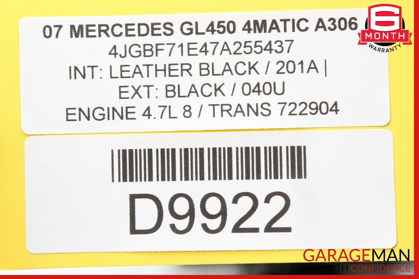 06-07 Mercedes X164 GL450 ML500 Chassis Multiplex Keyless Go Control Module OEM