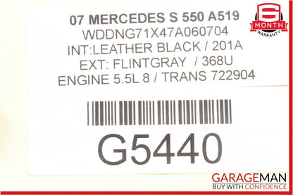 07-09 Mercedes W221 S550 S63 CL550 Yaw Rate Acceleration Sensor 0045422118 OEM
