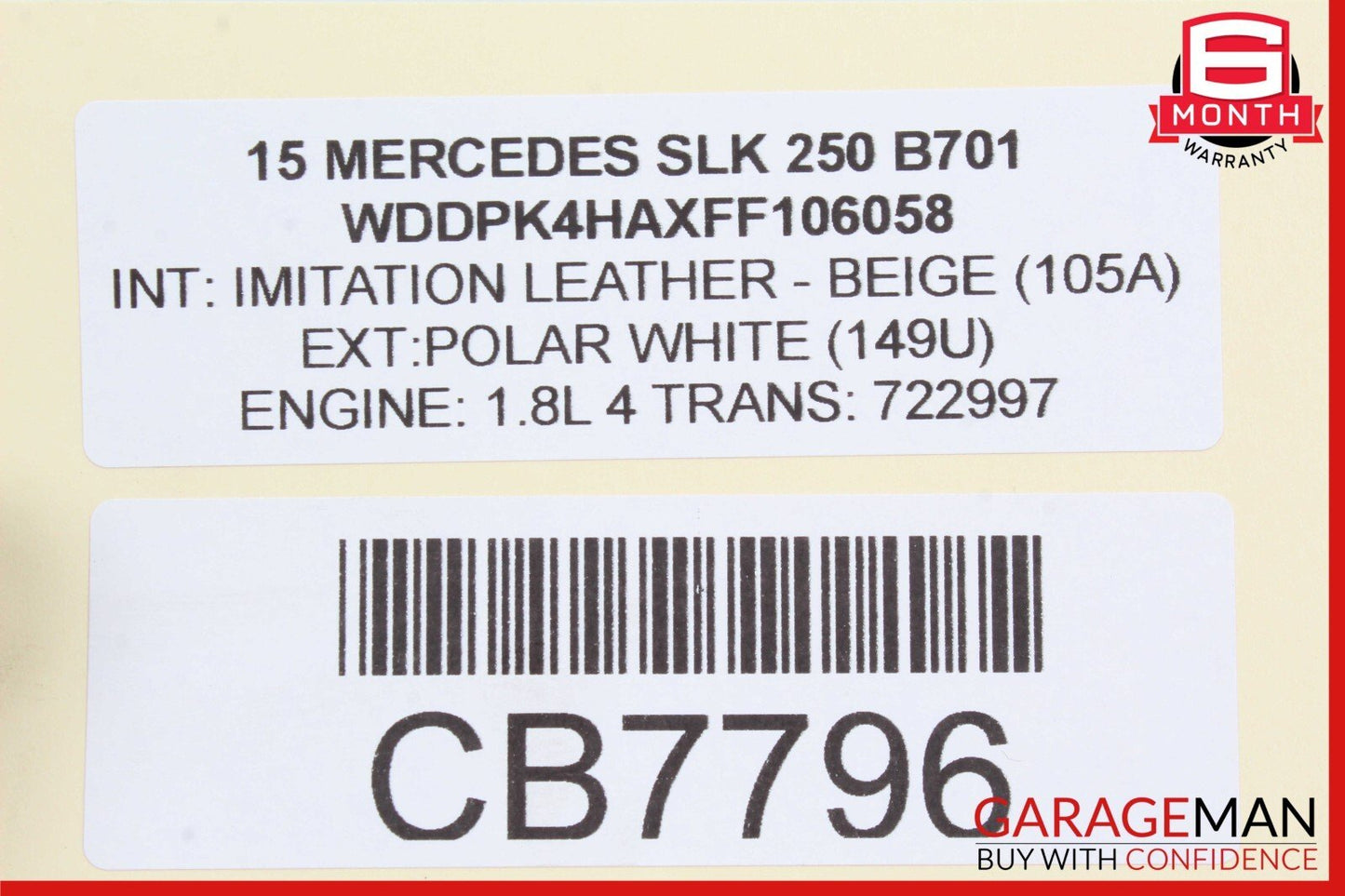 12-20 Mercedes R172 SLK250 SLC300 Left Driver Side Exterior Door Handle OEM