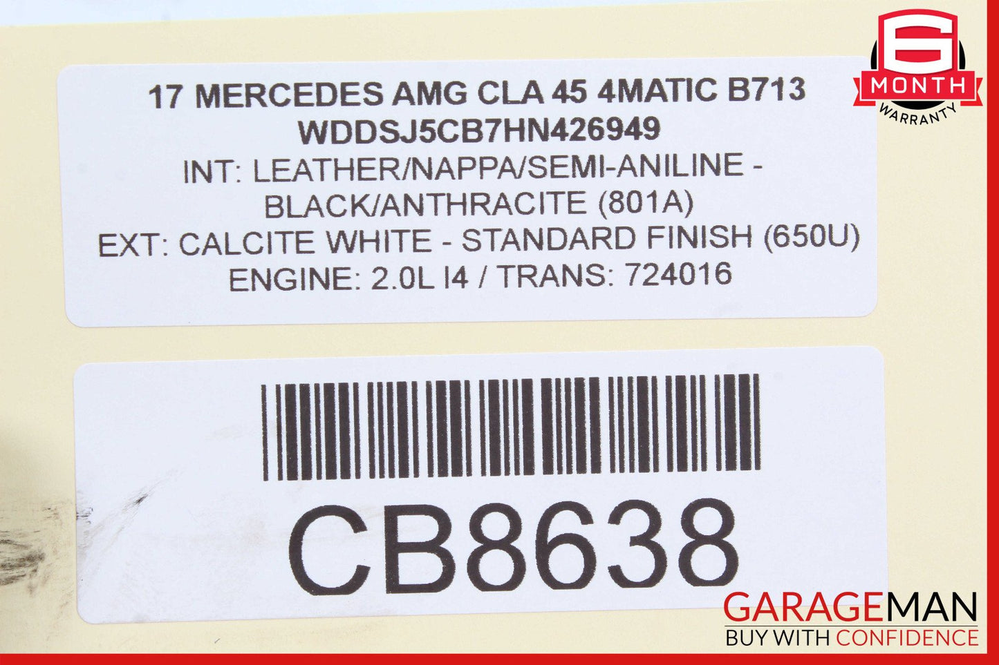 14-18 Mercedes W117 CLA45 GLA45 Engine Starter Motor 6459060800 OEM