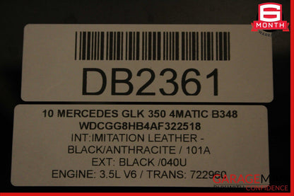 10-15 Mercedes X204 GLK250 GLK350 Rear Upper Top Roof Pano Panoramic Glass Panel