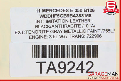 06-13 Mercedes W212 E350 Right Side Engine Motor Cylinder Head Valve Cover OEM
