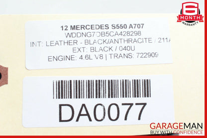 10-13 Mercedes W221 S350 S550 Dashboard Glove Box Storage Tray Compartment
