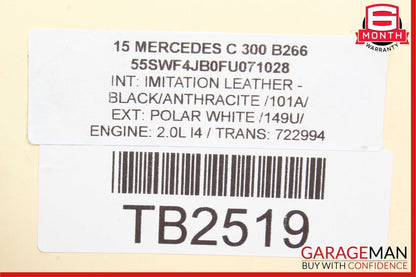 15-20 Mercedes W205 C300 C350e Front Left & Right Side Brake Rotor Disc Set of 2