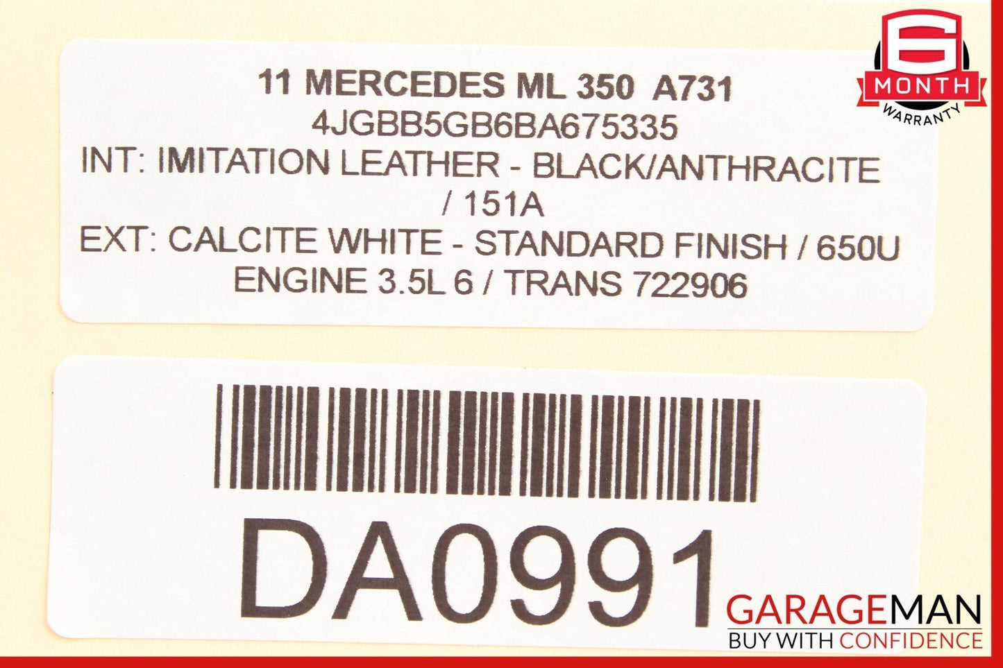 10-12 Mercedes W163 ML350 R350 GL450 Front Left Driver Side Seat Control Module