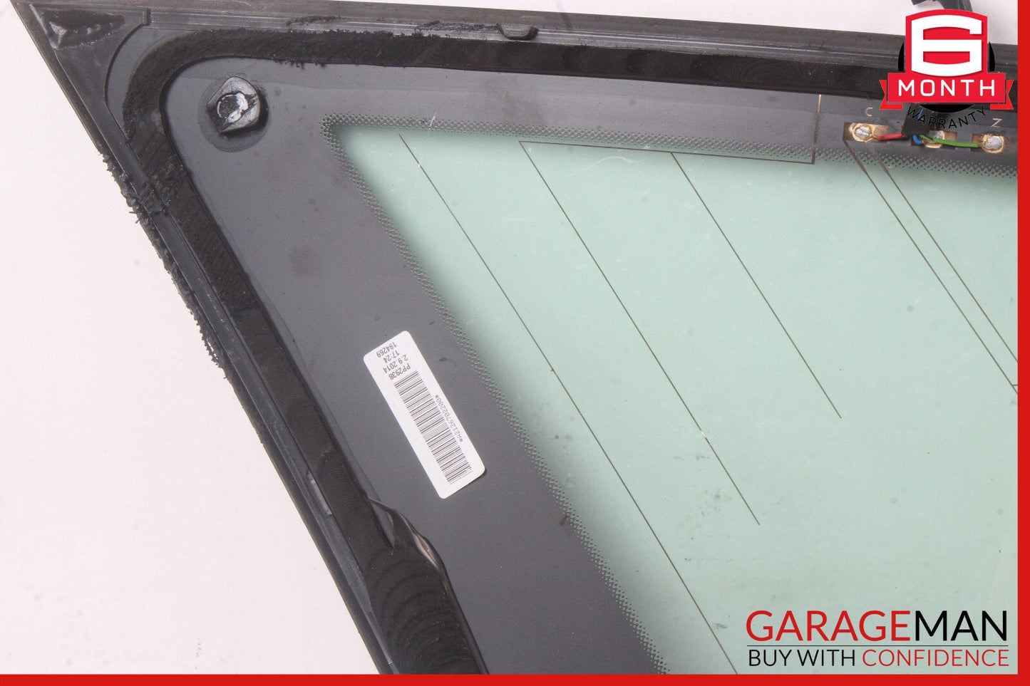 14-16 Mercedes W212 E350 E400 Rear Right Side Quarter Window Glass OEM
