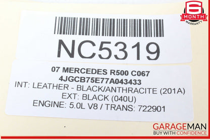 06-10 Mercedes W251 R500 R550 Front Right Side Axle CV Drive Shaft Driveshaft