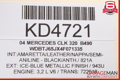 97-09 Mercedes W209 CLK320 SL550 Voice Control Communication Module Unit Audio