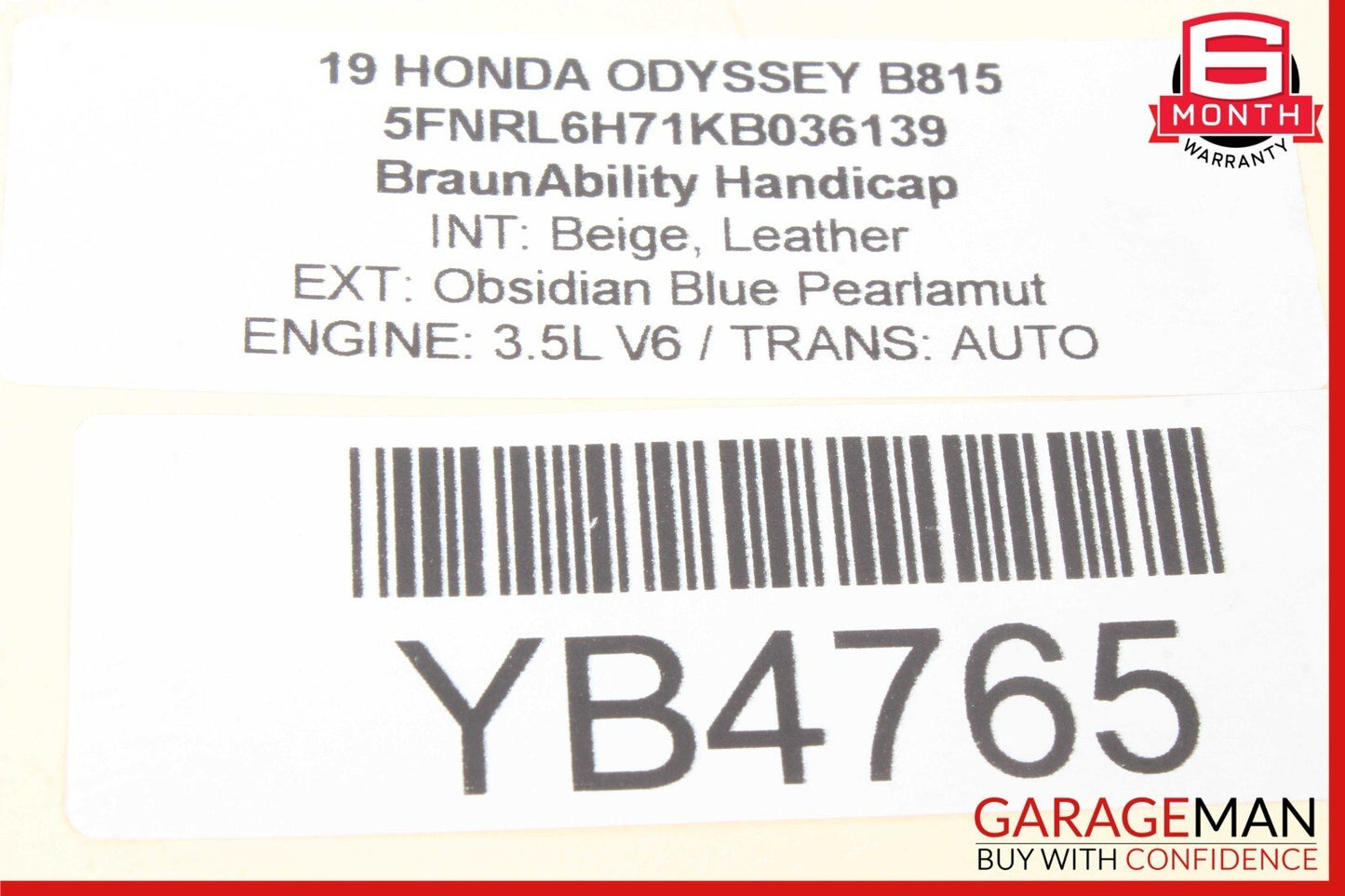 18-24 Honda Odyssey Rear Left Driver Side Spindle Knuckle Wheel Hub OEM