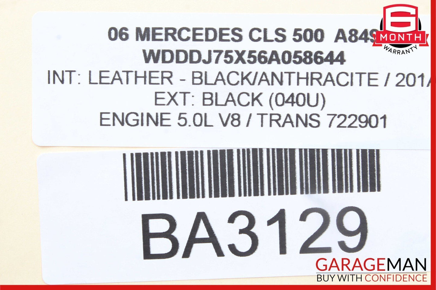 06-11 Mercedes W219 CLS350 CLS500 CLS550 Rear Right Side Door Control Module
