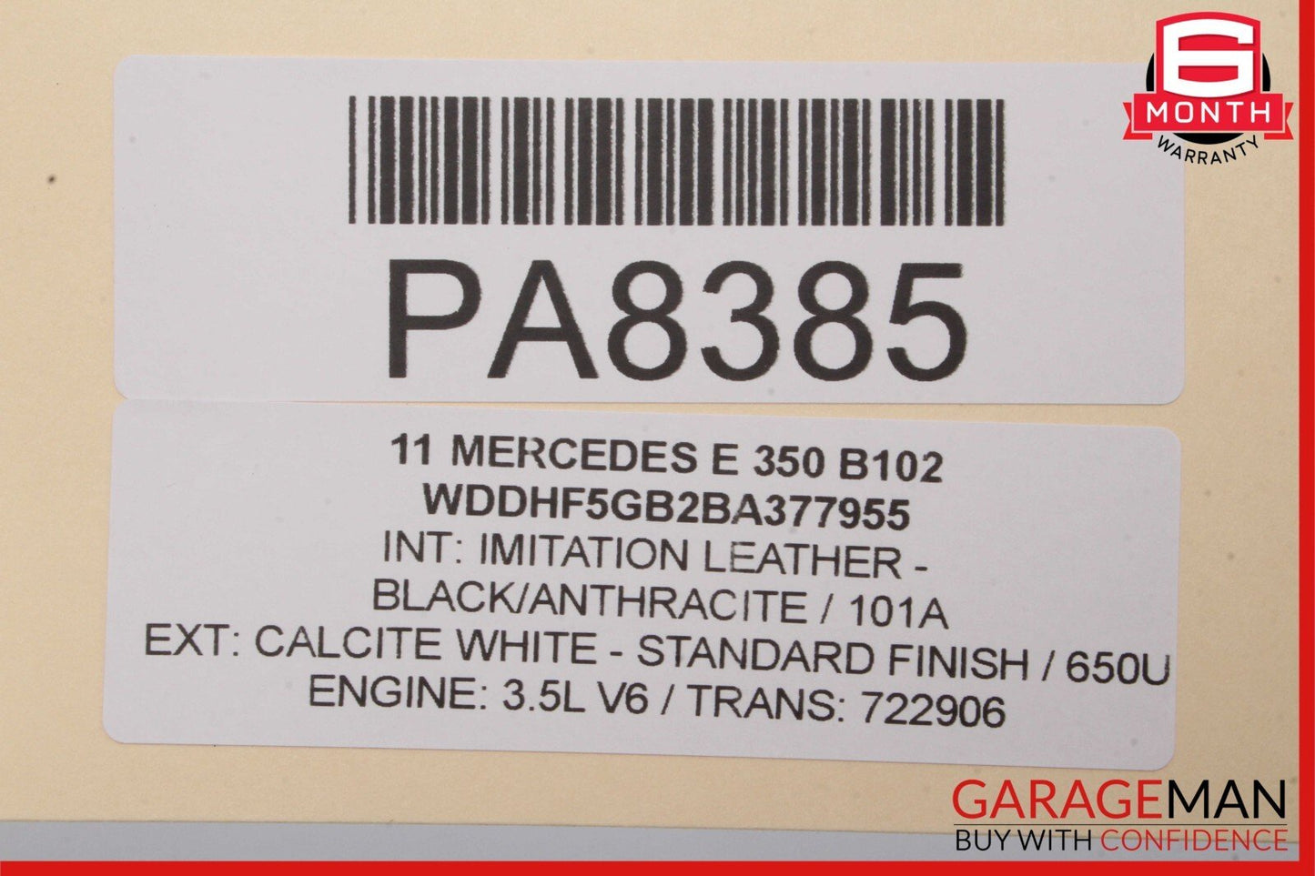 10-13 Mercedes W212 E550 E350 Front Left Interior Door Panel Trim Cover Black