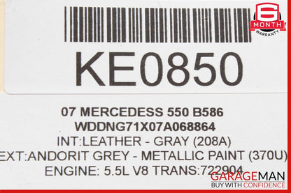 07-13 Mercedes W221 S550 S400 Front Right Side Under Seat Control Module Unit