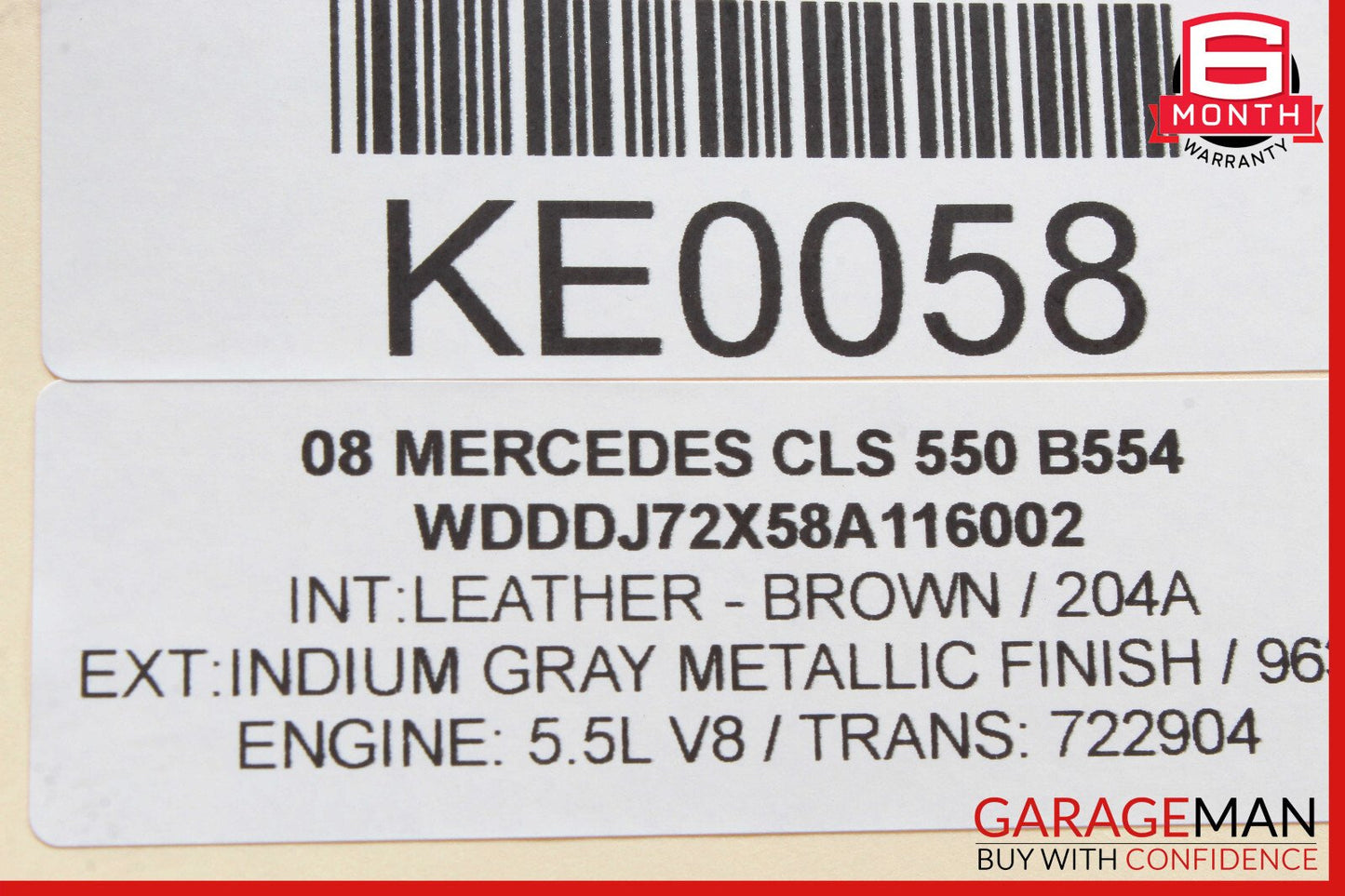 03-12 Mercedes W219 CLS550 SL500 E500 Rear Left Upper Control Arm 2303521805 OEM