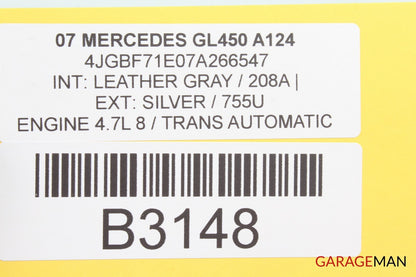 06-12 Mercedes X164 ML63 AMG GL450 Rear Right Side Door Wiring Harness Wire A124
