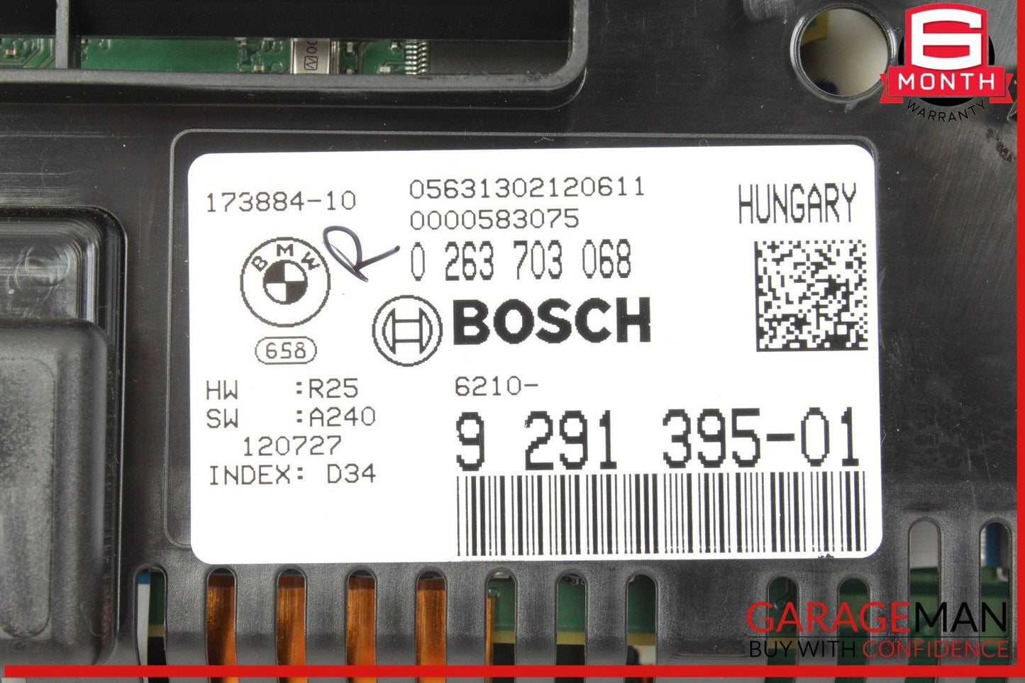 12-15 BMW 640i 650i Speedometer Instrument Cluster Gauge Bosch 9291395 OEM