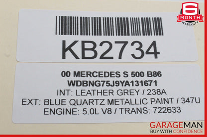 00-06 Mercedes W220 S500 CL500 CL600 PDC Parktronic Distance Control Module OEM