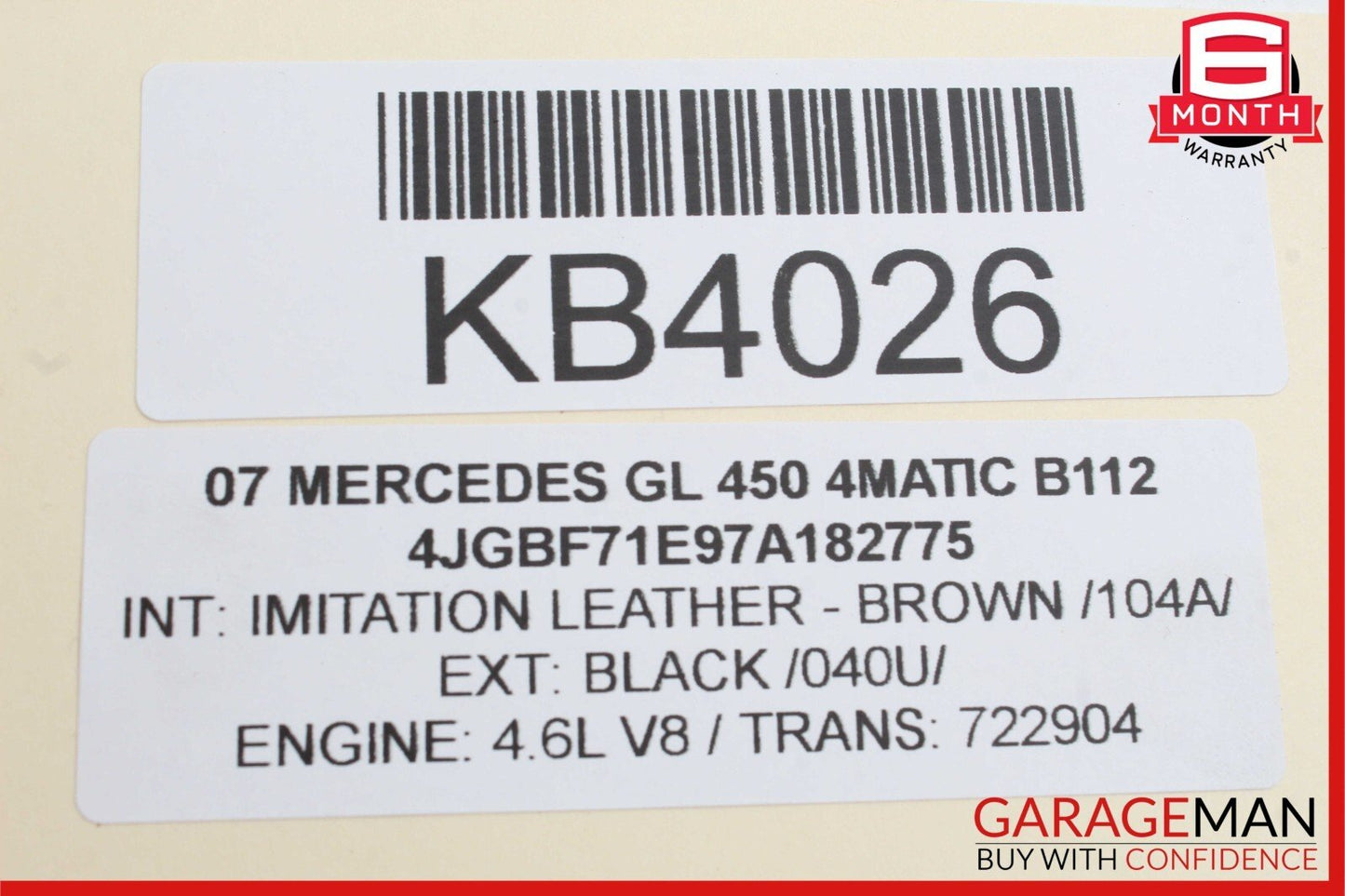 03-09 Mercedes X164 GL450 4Matic Sirius Satellite Radio Receiver OEM