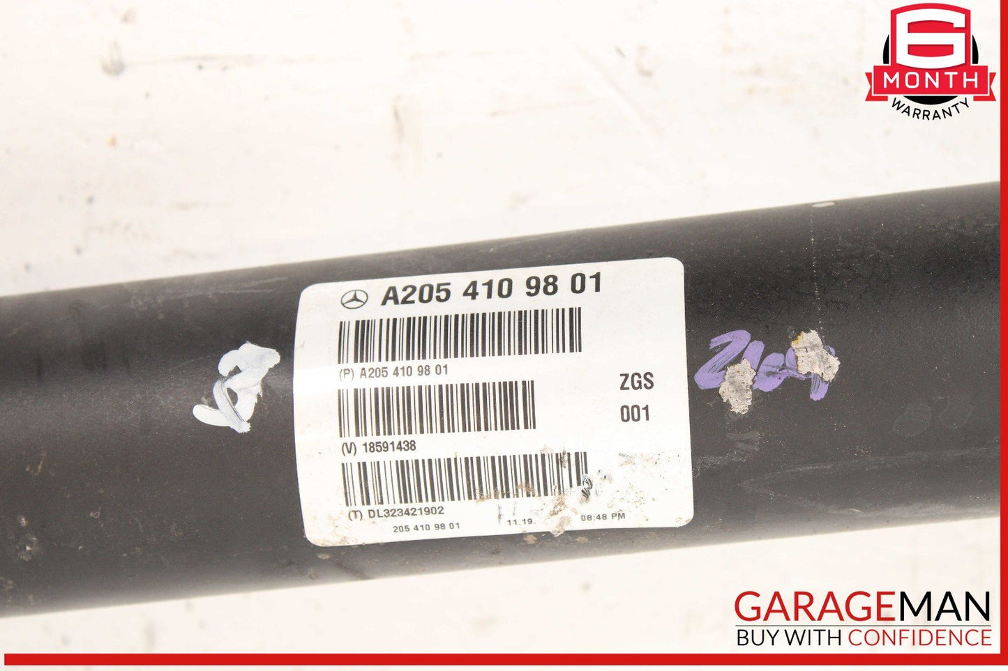 15-18 Mercedes W205 C300 AWD Rear Driveshaft Drive Axle Propeller Shaft Assembly