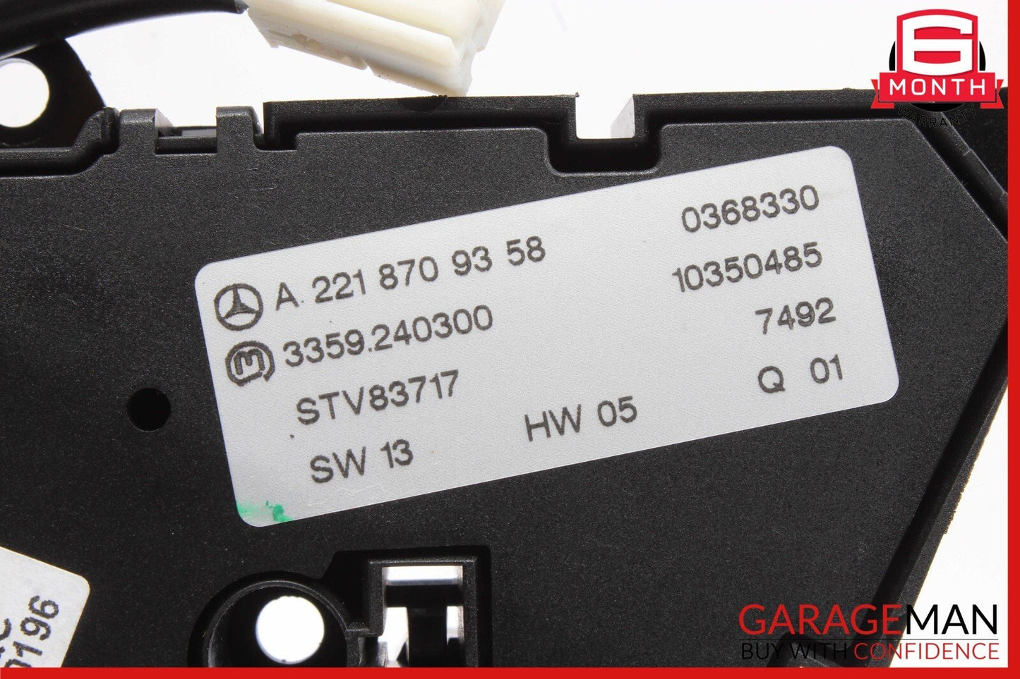 07-14 Mercedes W221 S550 CL550 Front Right Side Seat Control Switch OEM