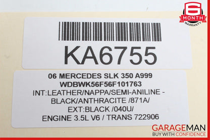 05-11 Mercedes R171 SLK350 Front Left Side Door Tweeter Speaker Cover Black