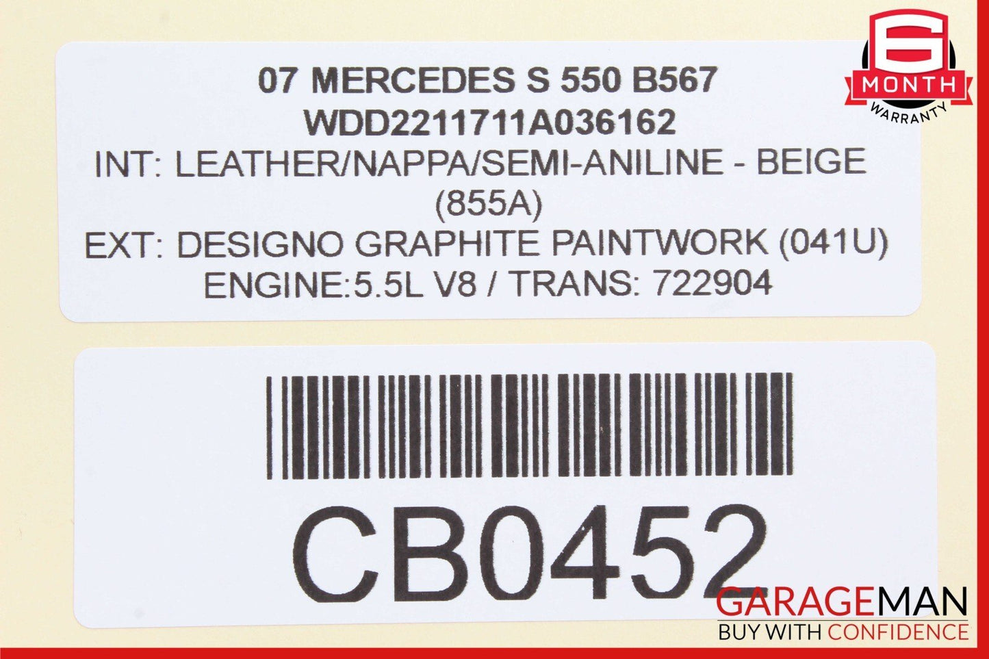 07-10 Mercedes W221 S550 CL550 Steering Column Control Switches Assembly OEM