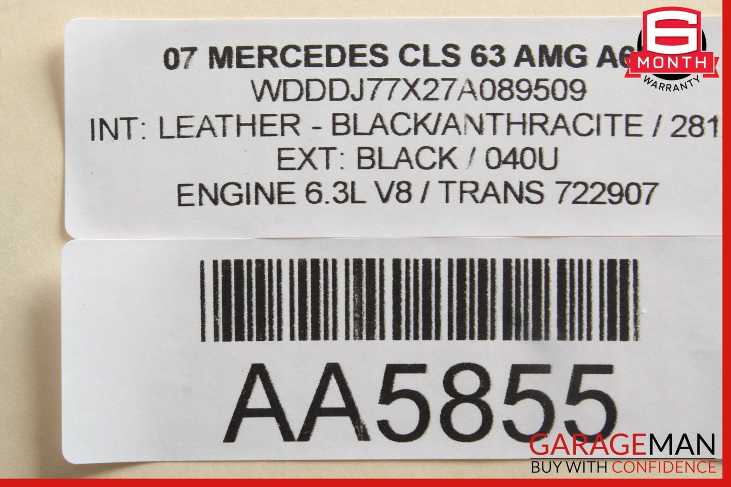 Mercedes W219 CLS63 CLS500 E55 AMG Rear Left Driver Side Upper Control Arm
