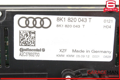 13-17 Audi A4 Q5 A5 Front A/C AC Climate Control Switch Panel Assembly OEM