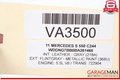 07-11 Mercedes W221 S550 CL550 AC A/C Air Conditioning Line Hose 2218306316 OEM