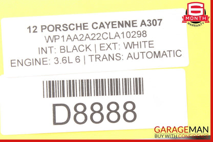 10-15 Porsche Cayenne Panamera Multifunction Steering Wheel Assembly Black OEM
