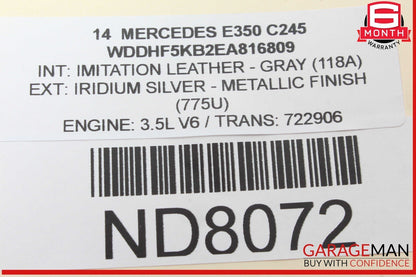 12-18 Mercedes W212 E350 CLS550 Sedan Sunroof Sun Roof Motor 2188200142 OEM