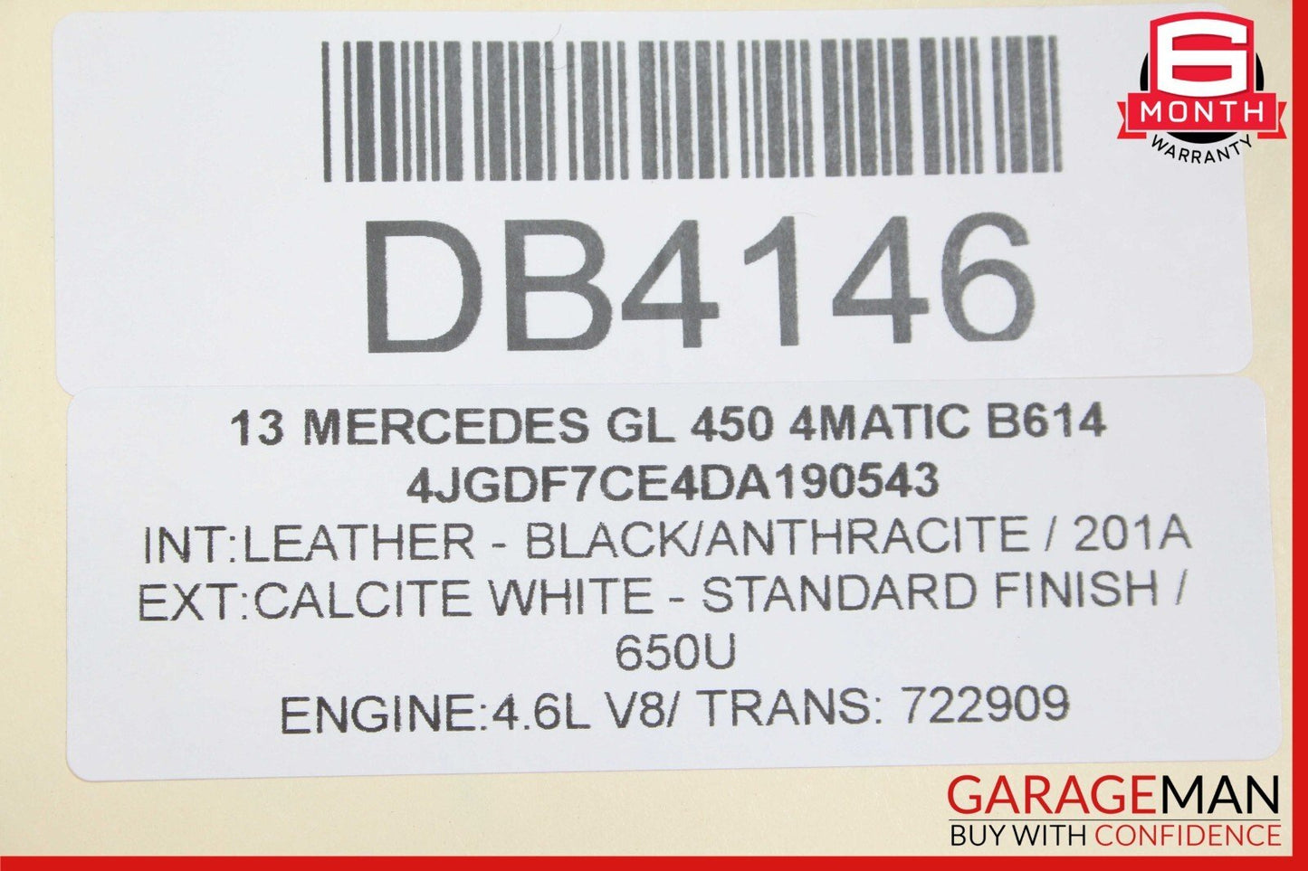 13-19 Mercedes X166 GL450 GLS550 Baggage Luggage Roof Rack Rail Crossbar OEM