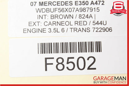 03-08 Mercedes W211 E350 E63 AMG Sirius Satellite Radio Receiver 1698270162 OEM