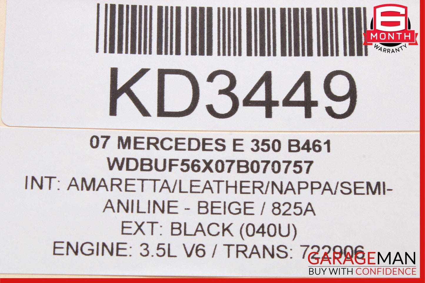 03-09 Mercedes W211 E350 E550 E63 AMG Rear Left Side Door Control Module Unit