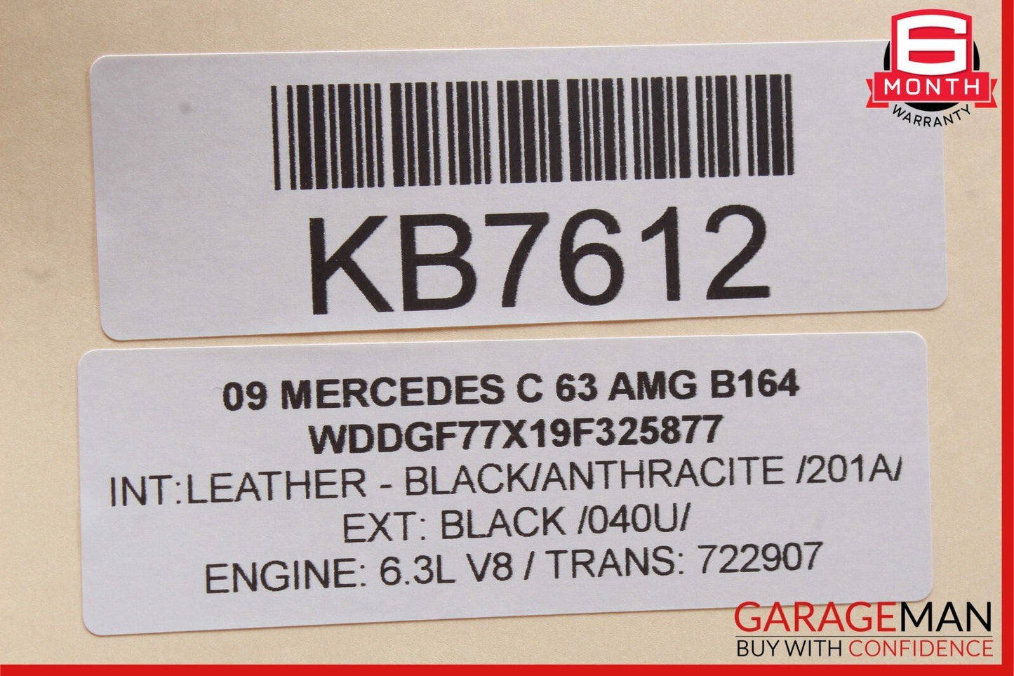 08-14 Mercedes W204 C63 AMG Center Console Cup Holder Cupholder Trim Cover OEM