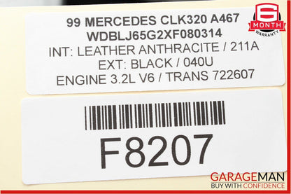 98-00 Mercedes W208 CLK320 ECU ECM Engine Control Module Unit 0255458632 OEM