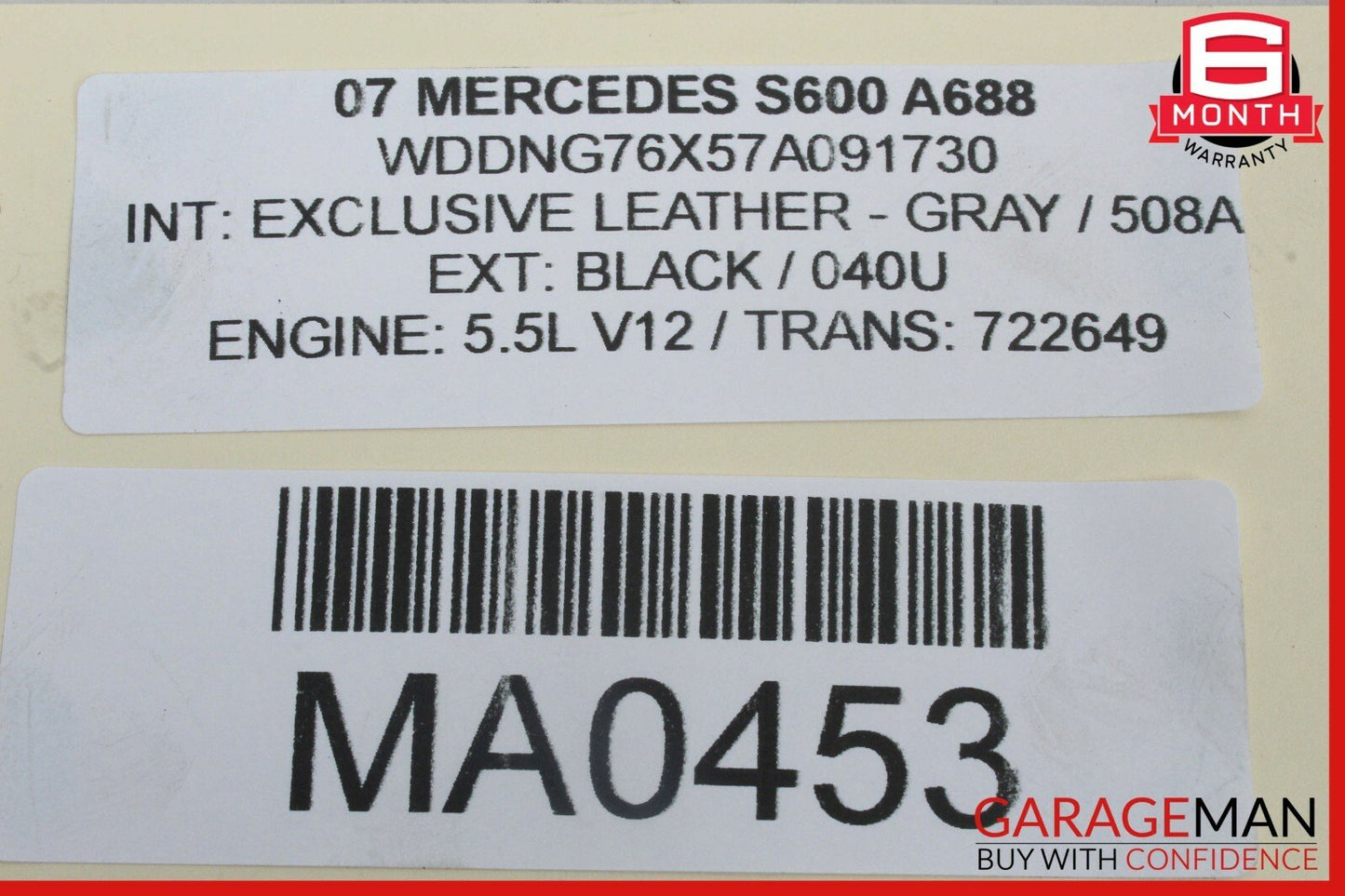 07-13 Mercedes CL600 S600 Rear Left Driver Side Wheel Spindle Knuckle Bearing