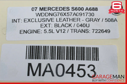 07-13 Mercedes CL600 S600 Rear Left Driver Side Wheel Spindle Knuckle Bearing