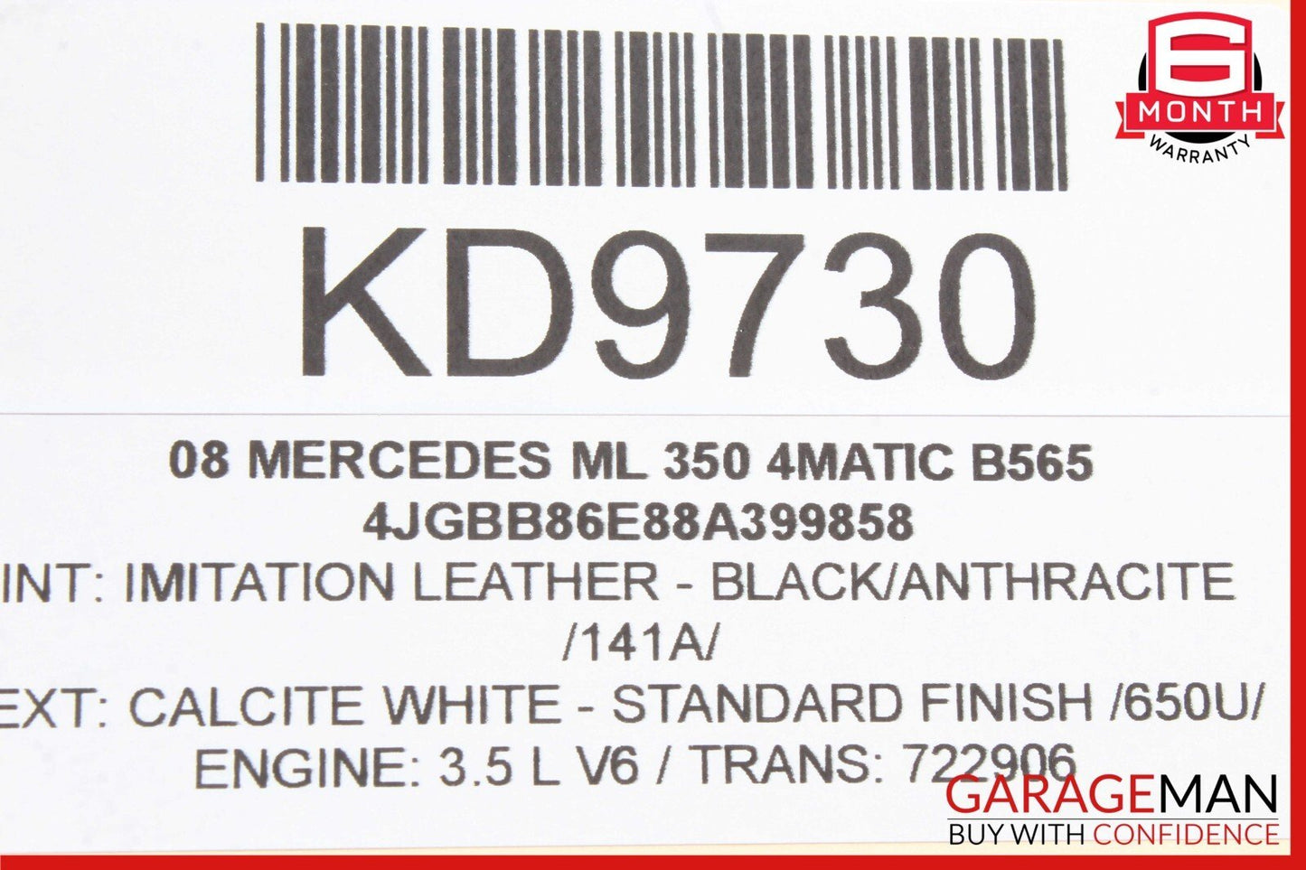 06-12 Mercedes W164 ML350 GL450 Hazard Control Switch Panel 1648703410 OEM