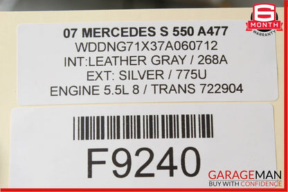 07-09 Mercedes W221 S550 CL550 Speedometer Odometer Instrument Cluster Gauge OEM