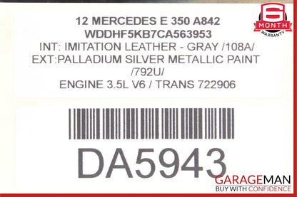 08-14 Mercedes W212 E350 C250 C300 Rear Left Side Door Lock Latch Actuator