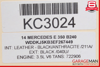 08-20 Mercedes W212 E550 E350 Front Right Passenger Side Seat Control Module OEM