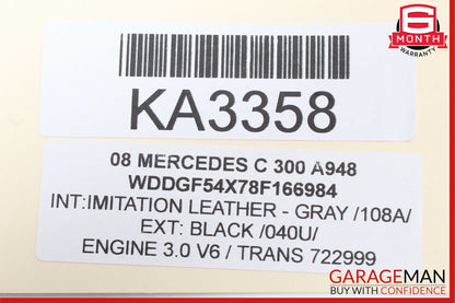 08-14 Mercedes W204 C300 C350 C250 Front Right Door Lock Latch Actuator OEM