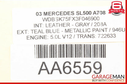 03-11 Mercedes SL500 CLS550 E63 AMG Rear Left Side Upper Suspension Control Arm