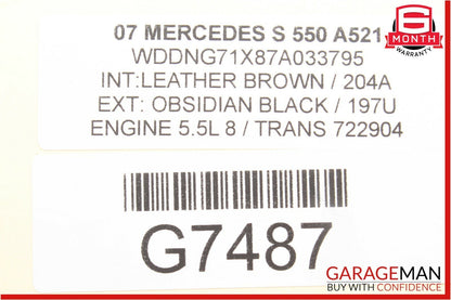 07-14 Mercedes S550 CL600 Front Right Side Seat Adjust Control Memory Switch Set