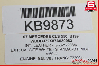 06-11 Mercedes W219 CLS550 CLS55 Front Right Side Door Lock Latch Actuator OEM