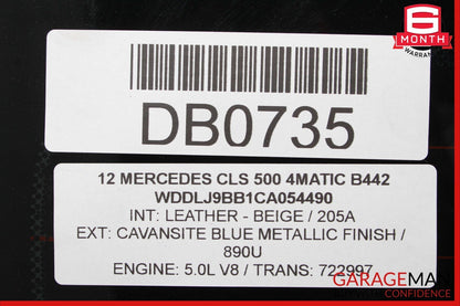 12-14 Mercedes W218 CLS550 CLS63 AMG Rear Windshield Auto Glass Panel Assembly