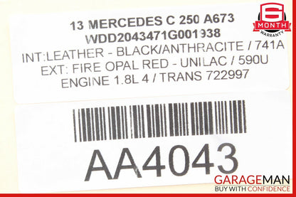 08-14 Mercedes W204 C250 C300 C350 Front Right Side Door Control Module Unit